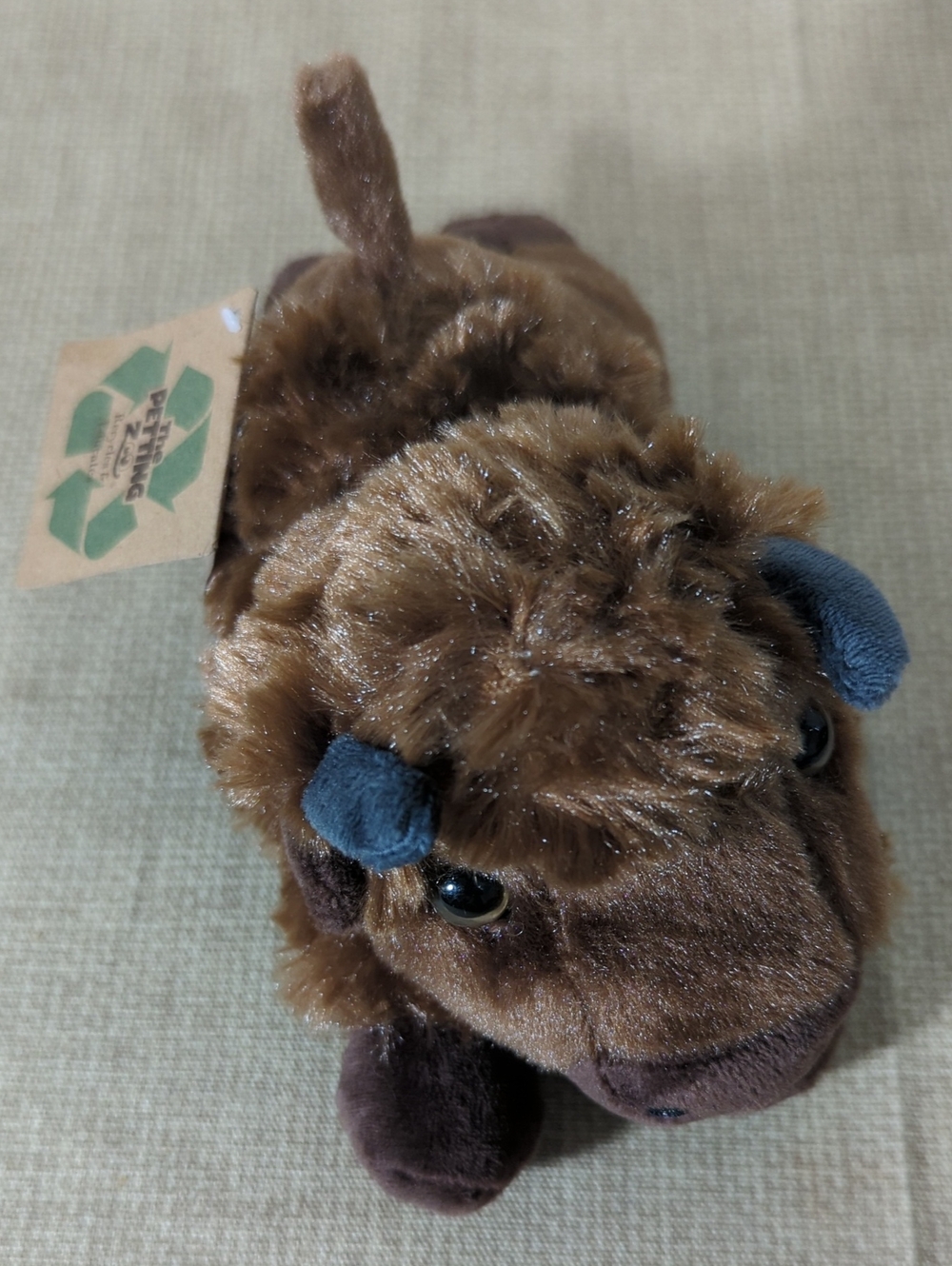 The Petting Zoo  Plush Scoopz Brown Bison Stuffed Animal
